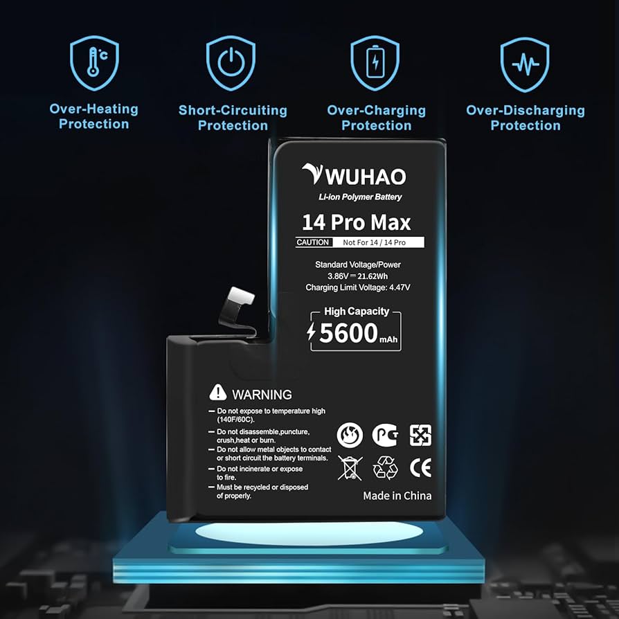 iPhone 14 Pro 128GB バッテリー75% Amazon.com: [8500mAh] Upgraded Battery for iPhone 14 pro